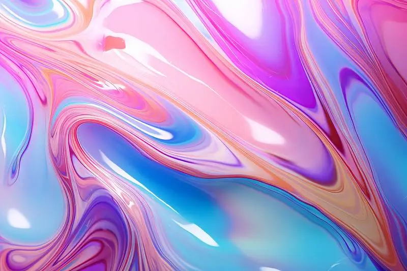 Iridescent Fluid Texture Background Photo