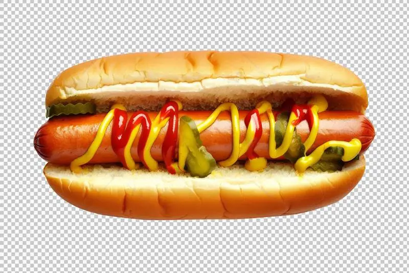 Hot Dog Isolated on a Transparent Background PNG