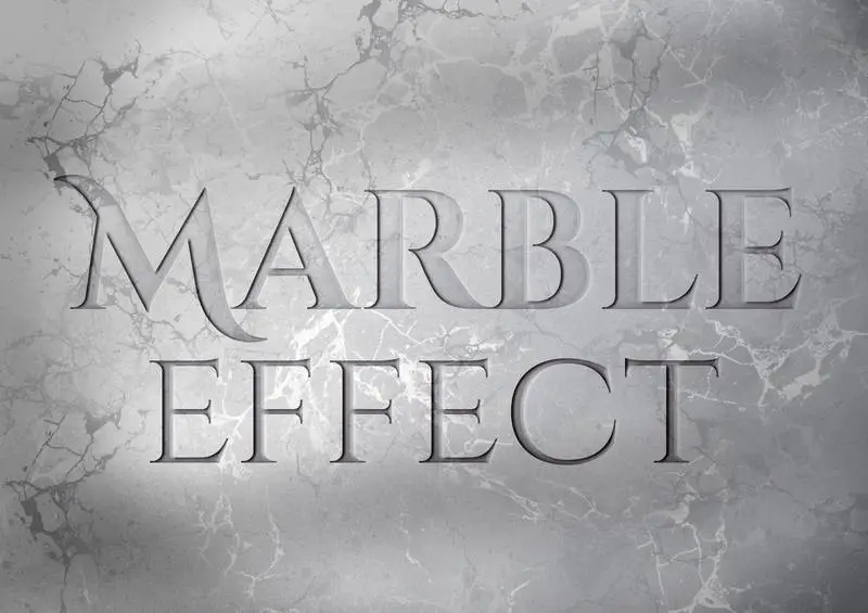 Marble Text Effect PSD