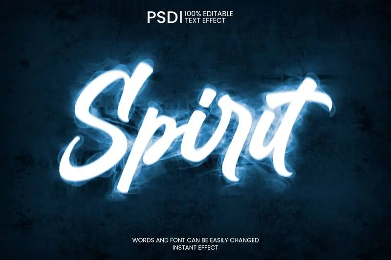 Smoke Text Effect PSD Templates