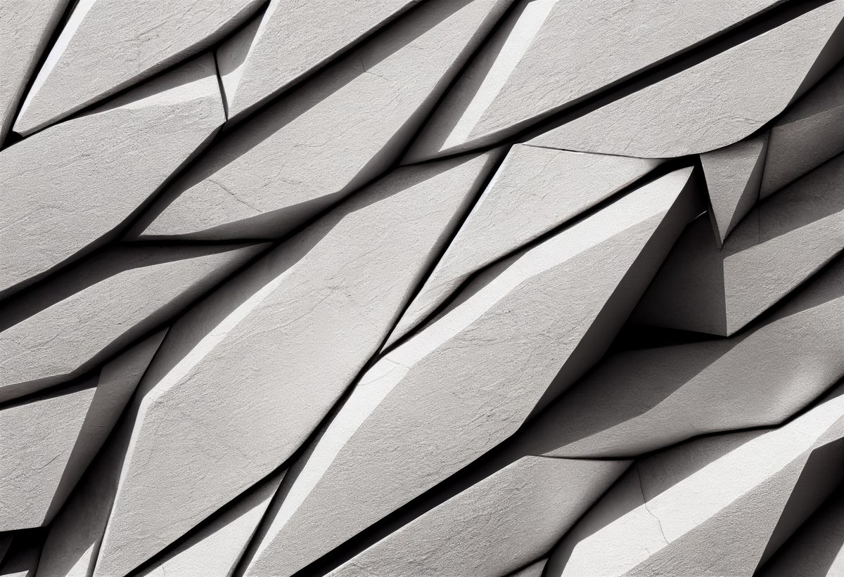 Abstract Photography of Split Stone Shapes