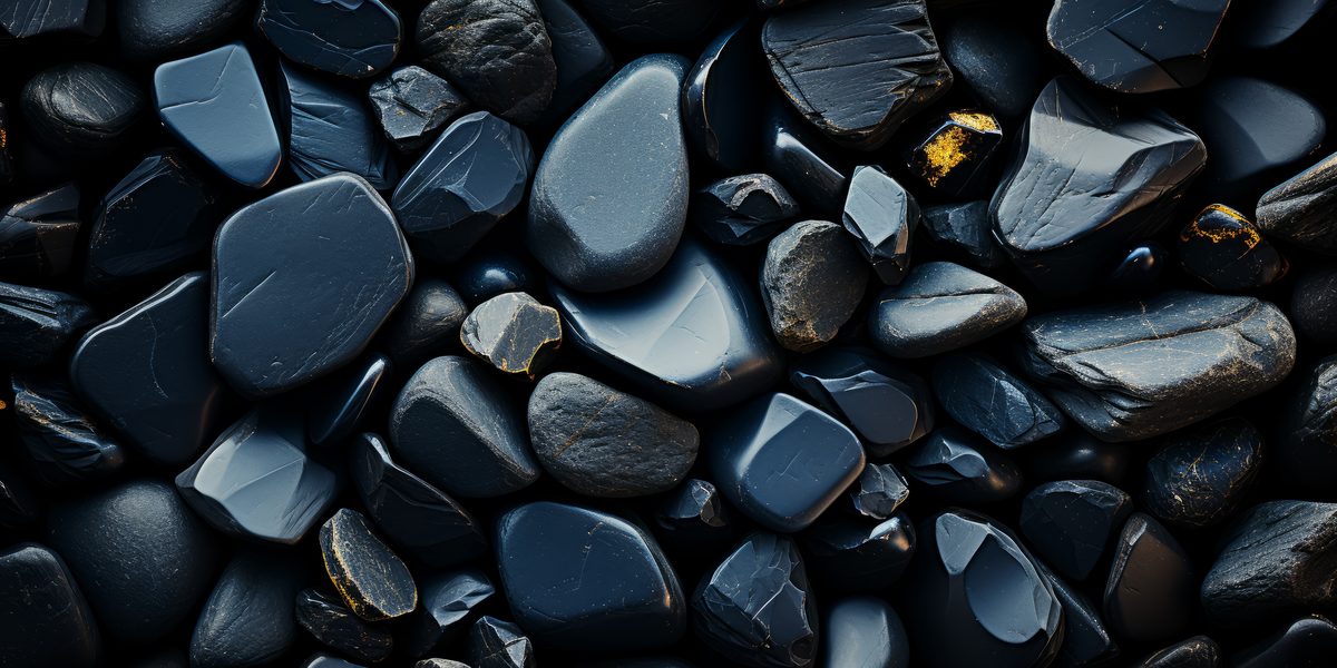 Background of small dark stones