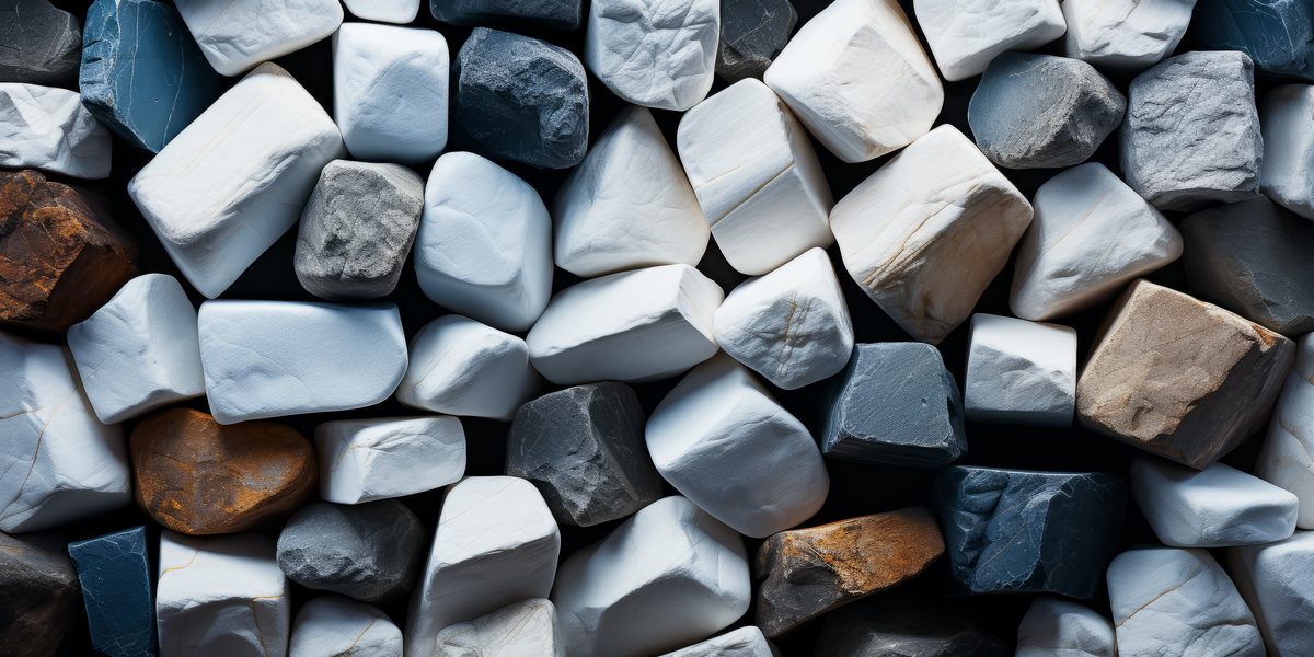 Background of small light stones