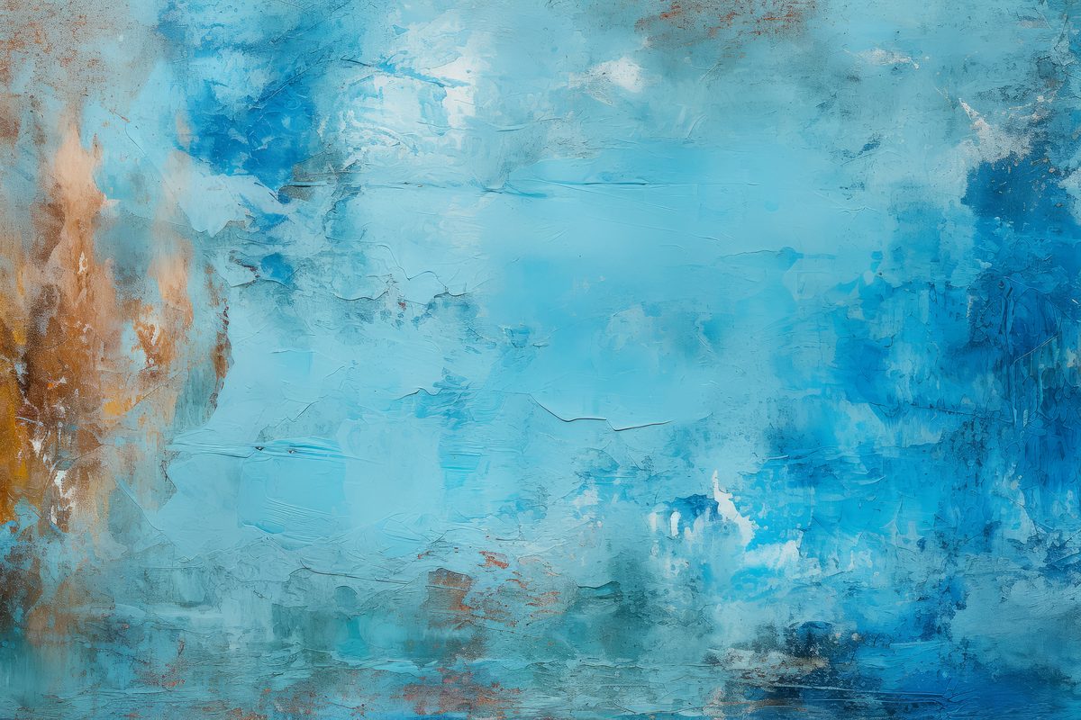 Blue plaster texture backdrop