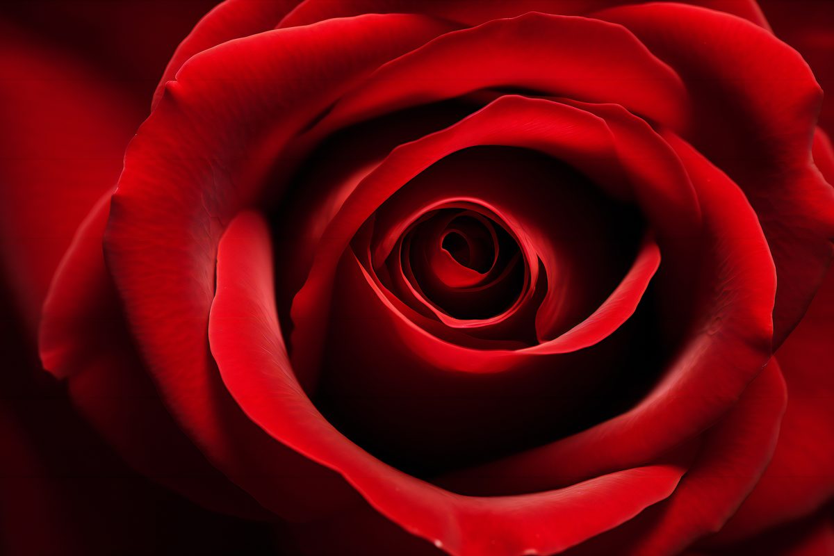 Close-up photo of a beautiful rose on a studio background