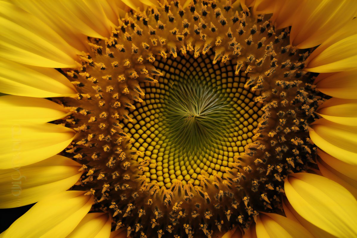 Close-up photo of a beautiful sunflower flower on a studio background