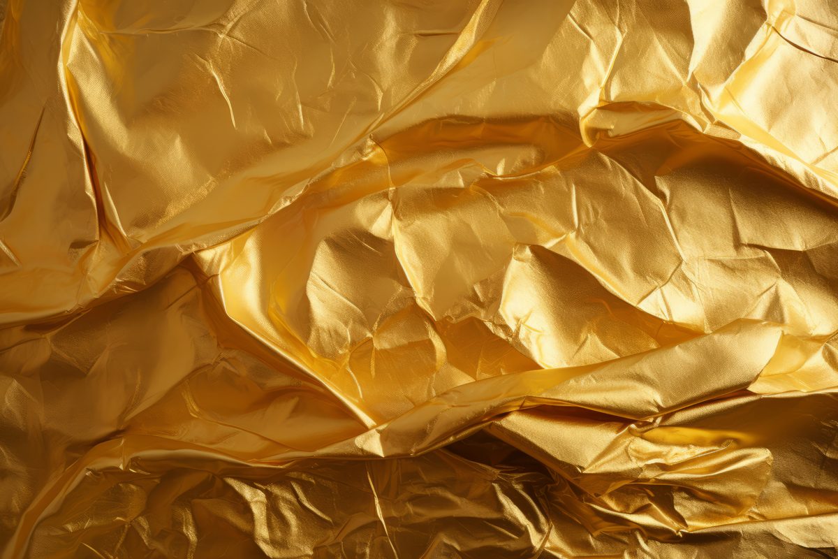 Detailed Golden Foil Texture