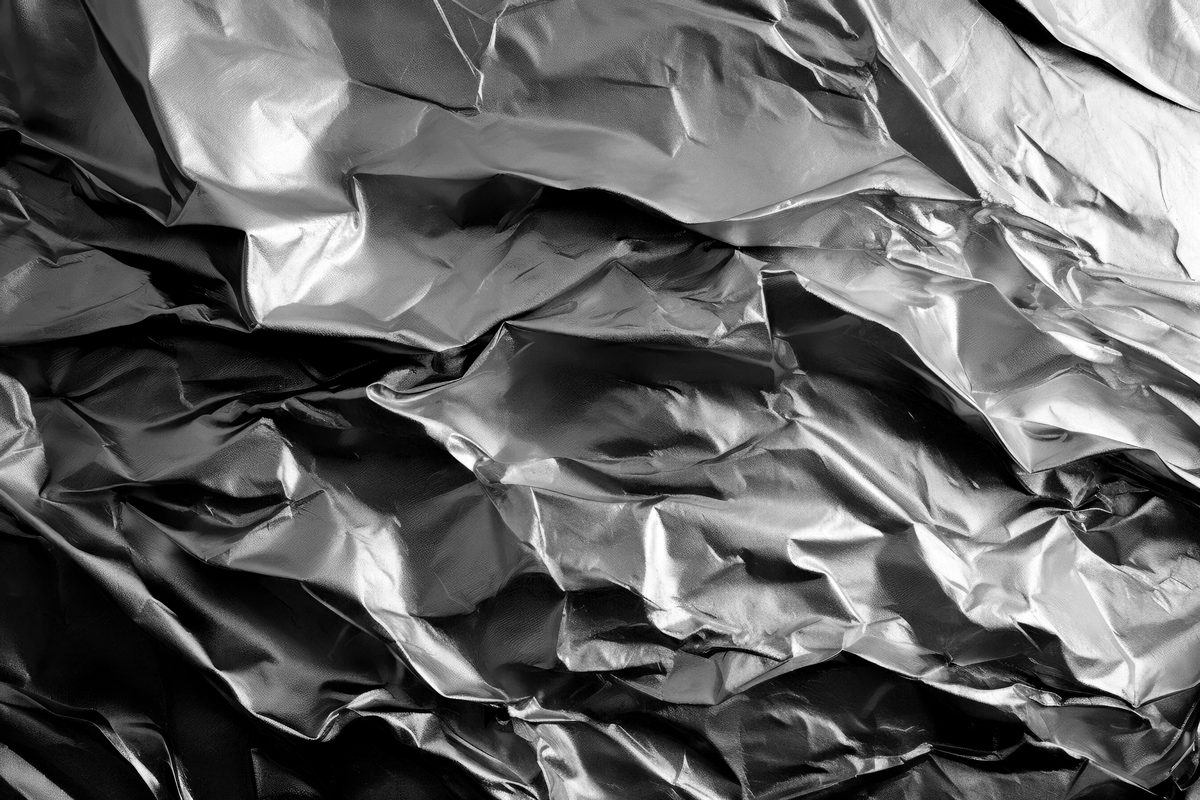 Gleaming Silver Material Surface