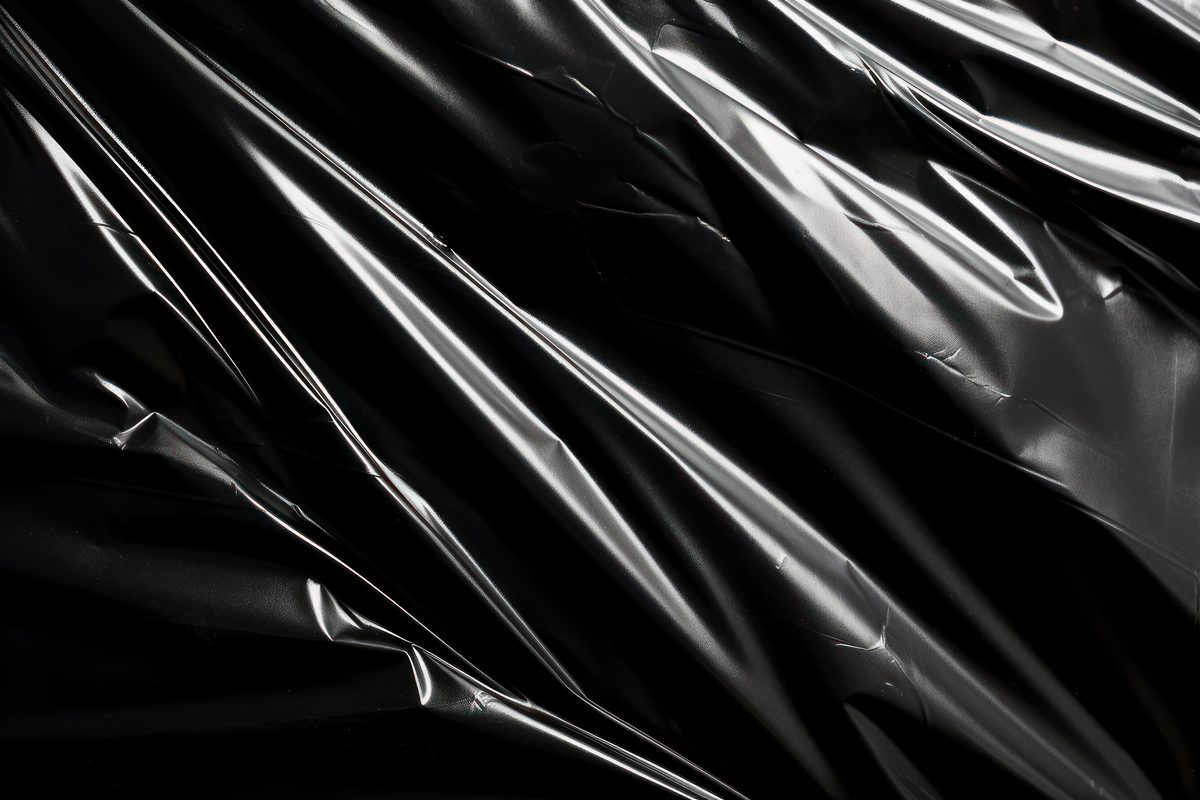 Glossy Black Plastic Surface