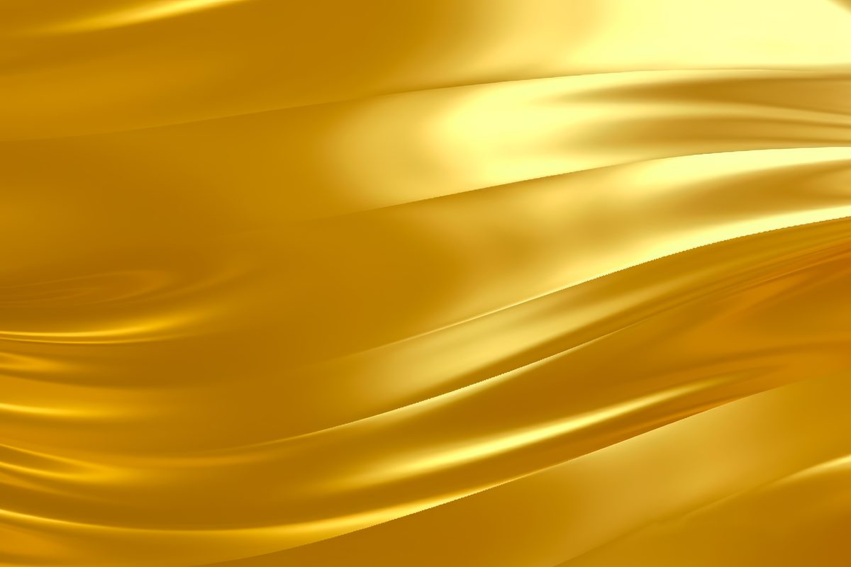 Golden Abstract Wave Background