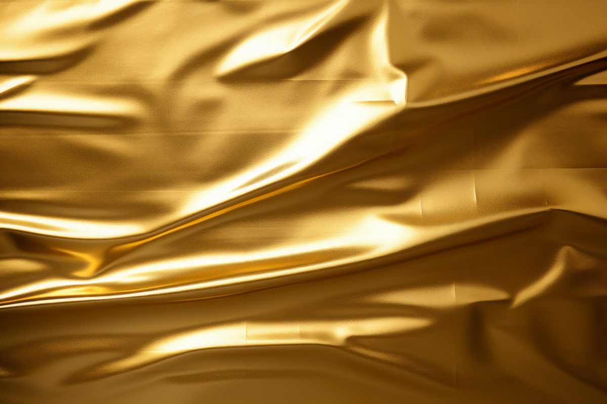 Golden Fluid Texture Background