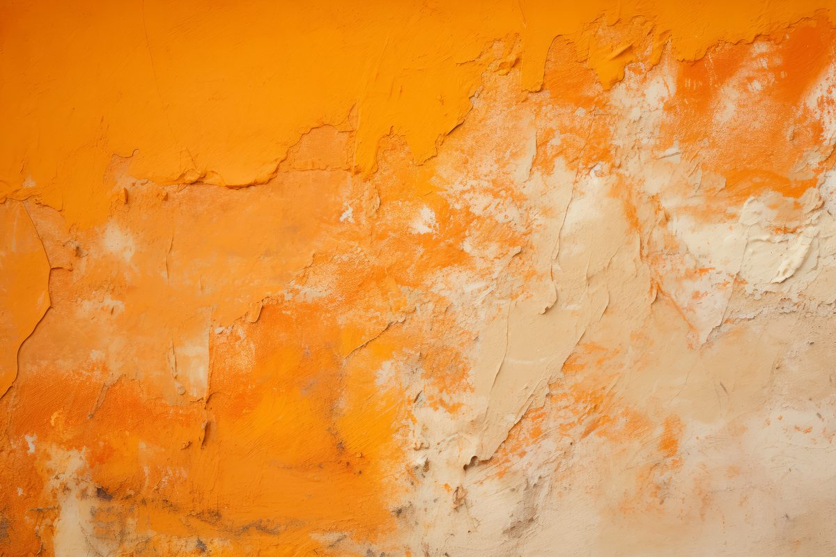 Orange plaster texture background