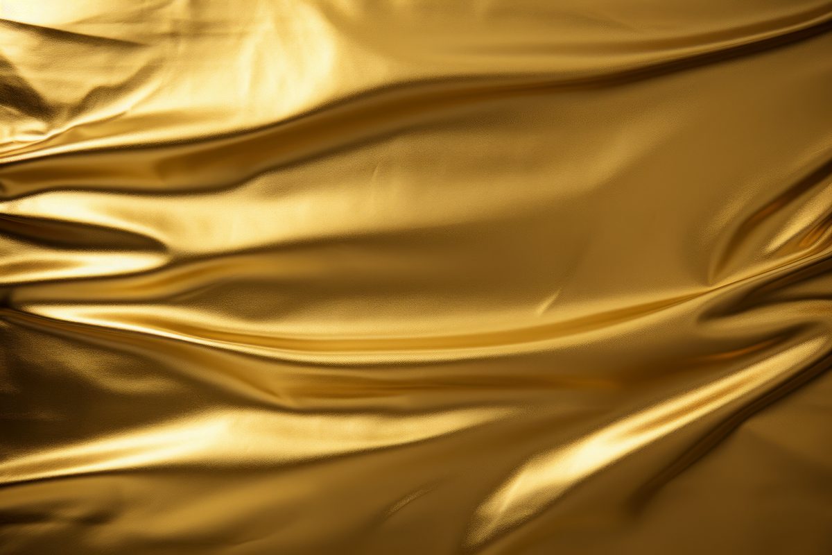 Photoggraphic Golden Fluid Texture Background