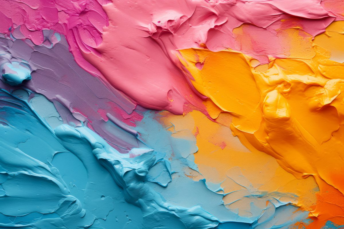 Plaster texture backdrop in bright colors
