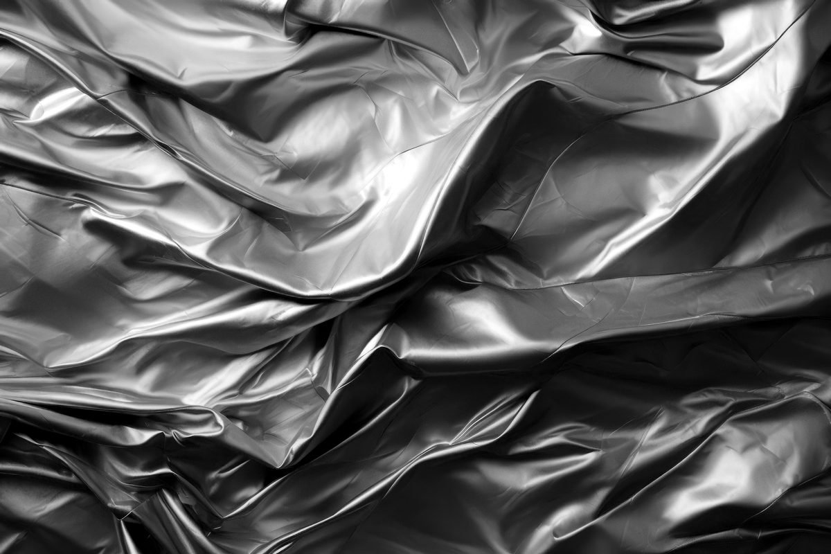 Shiny Metallic Fabric Background