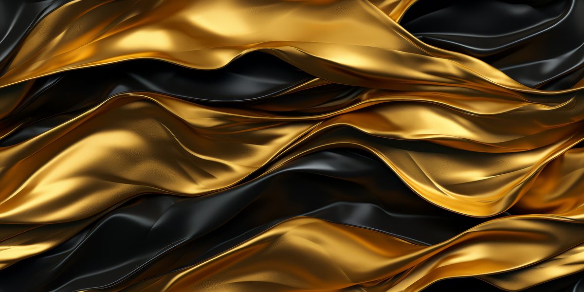 Waving Black and Gold Waving Background