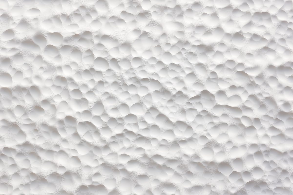White punched wall texture