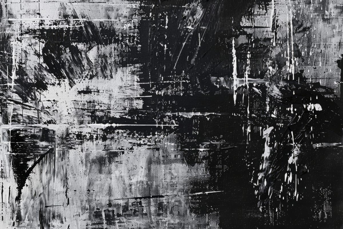 Abstract Black Art on Dark Background