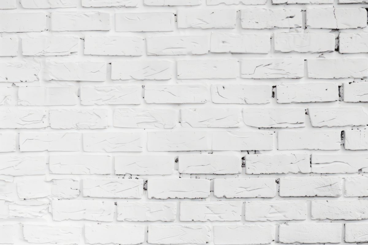 Clean White Brick Wall Background