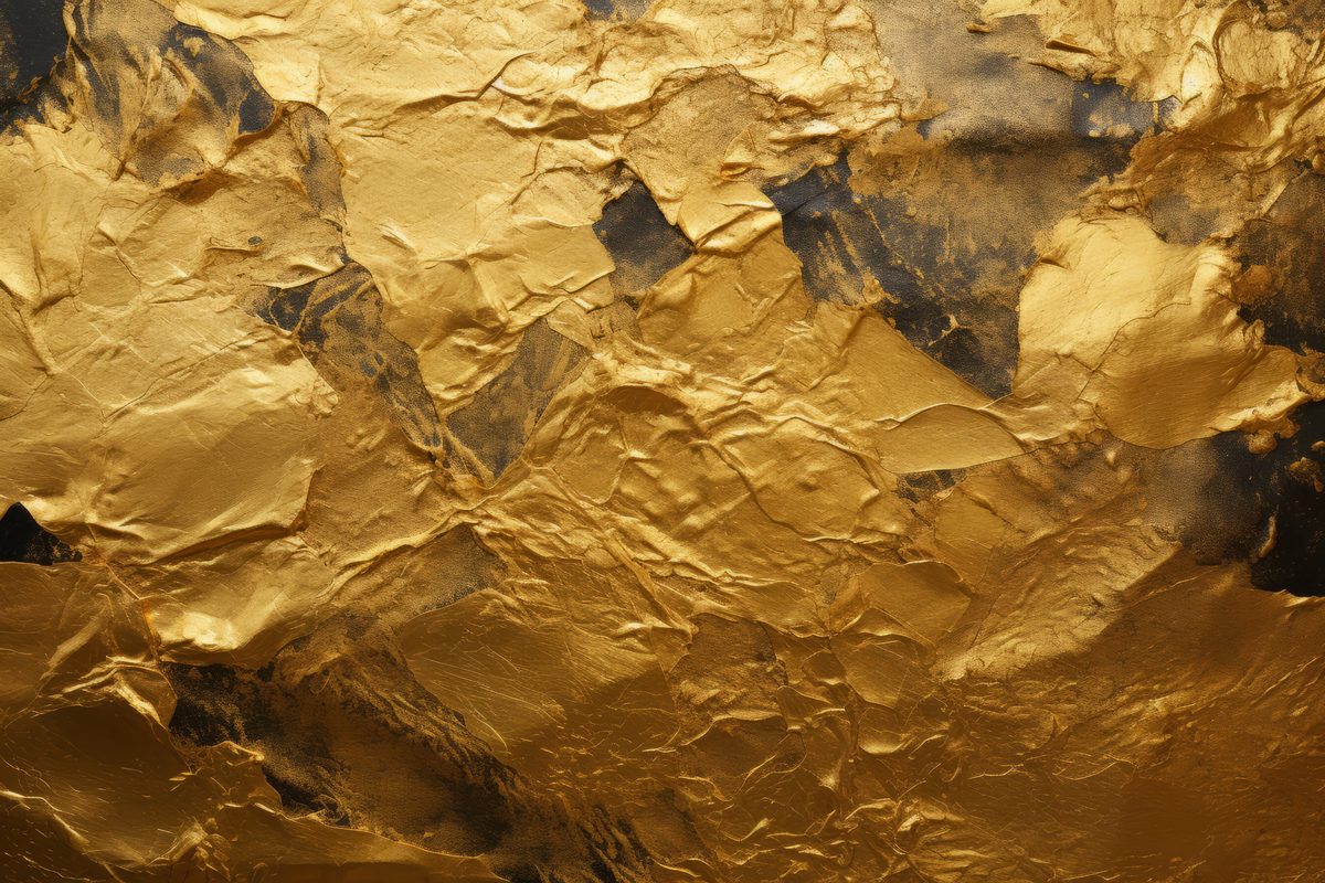 Golden and black textured surface