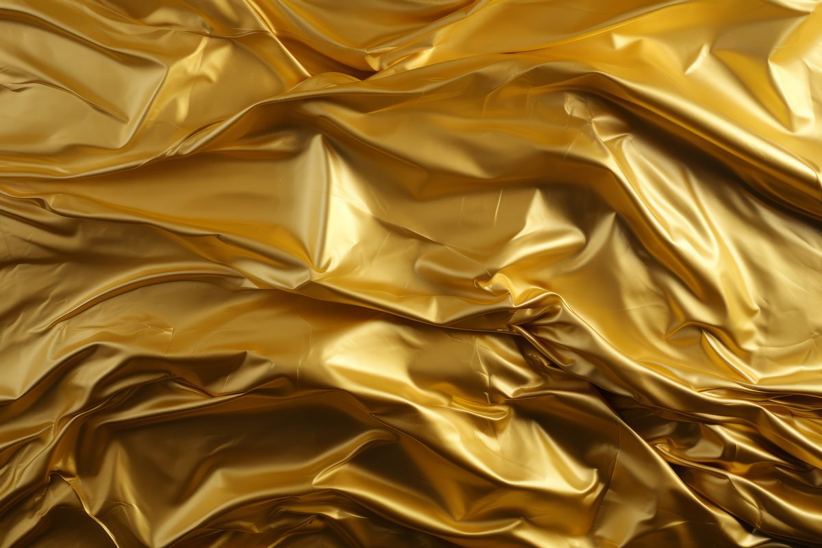 Golden fabric texture