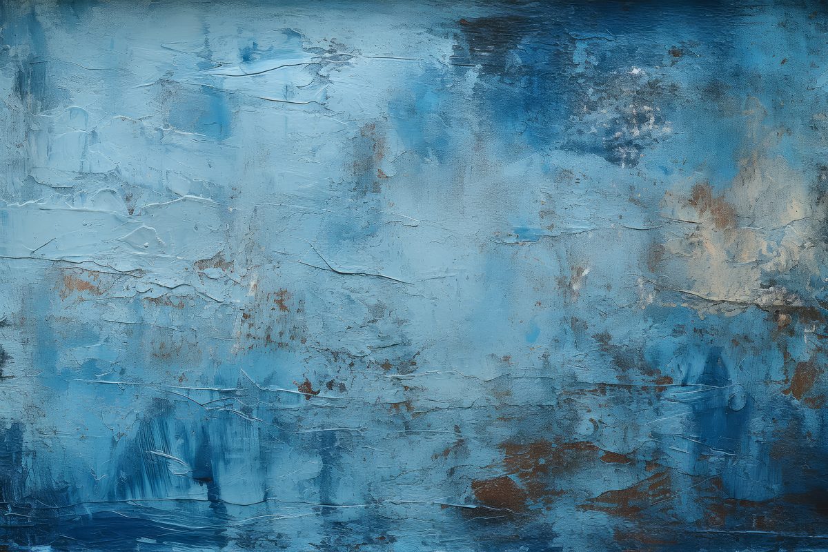 Grunge blue plaster texture backdrop
