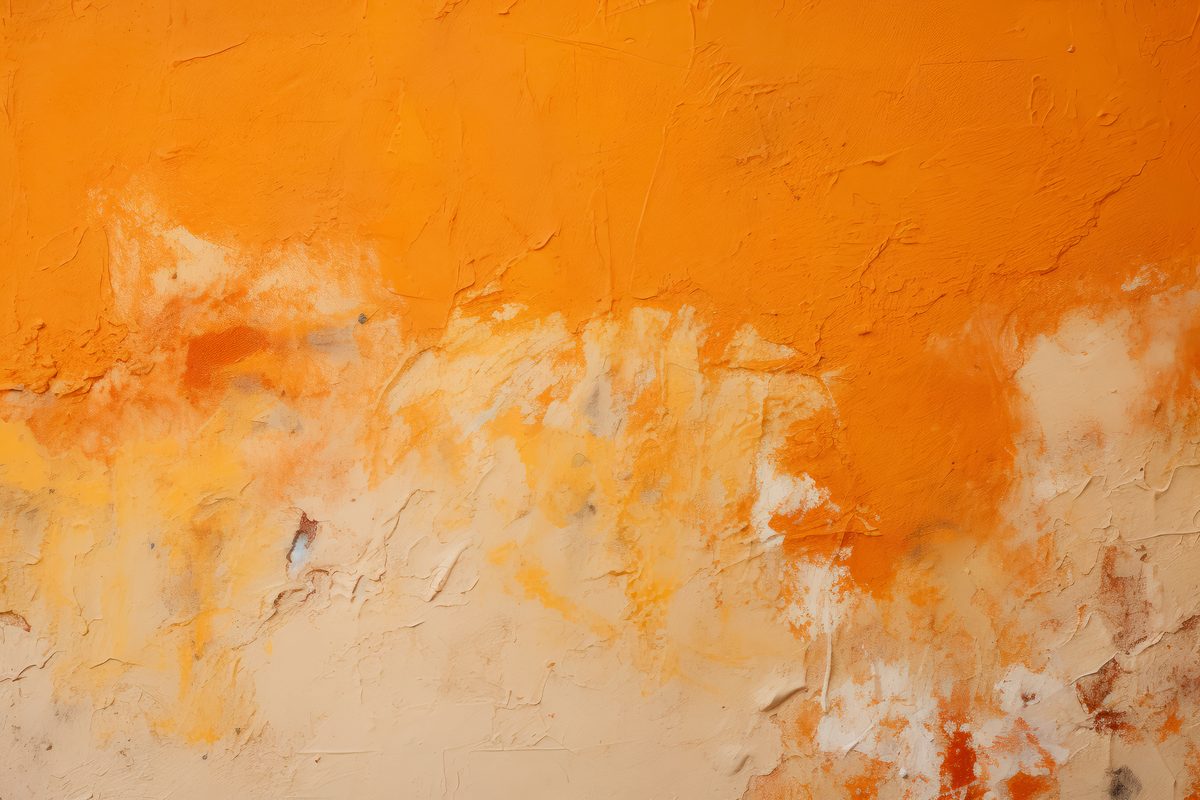 Grunge orange plaster texture photo backdrop