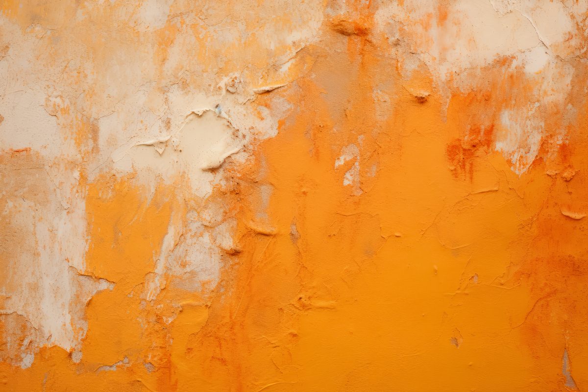 Grunge orange plaster texture photo background