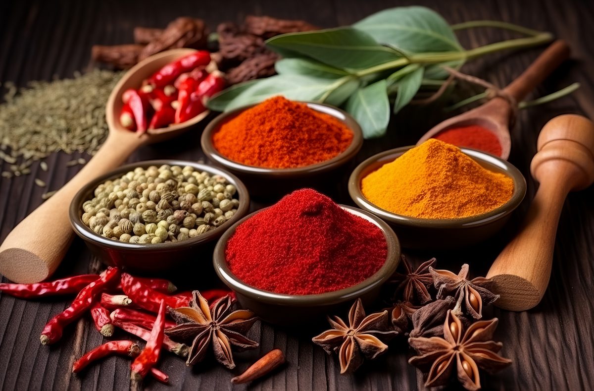 Photo Of an Indian Holi Typical Spices