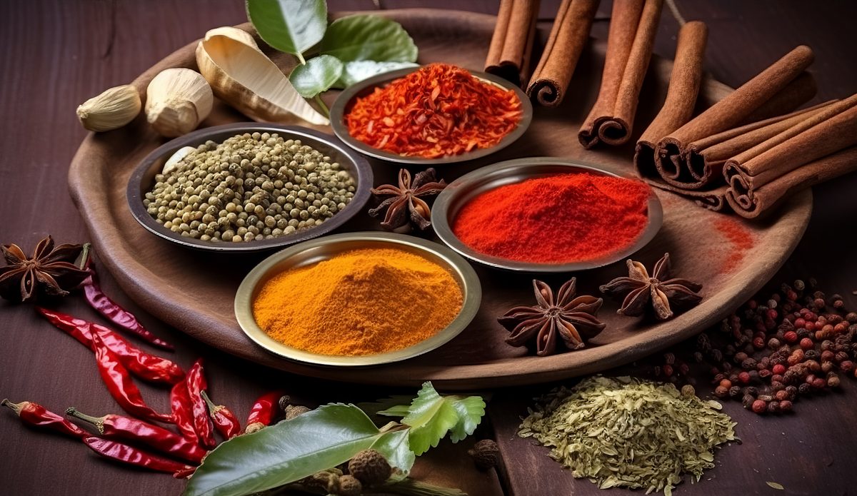 Photo Of an Indian Holi Typical Spices Presented on Table