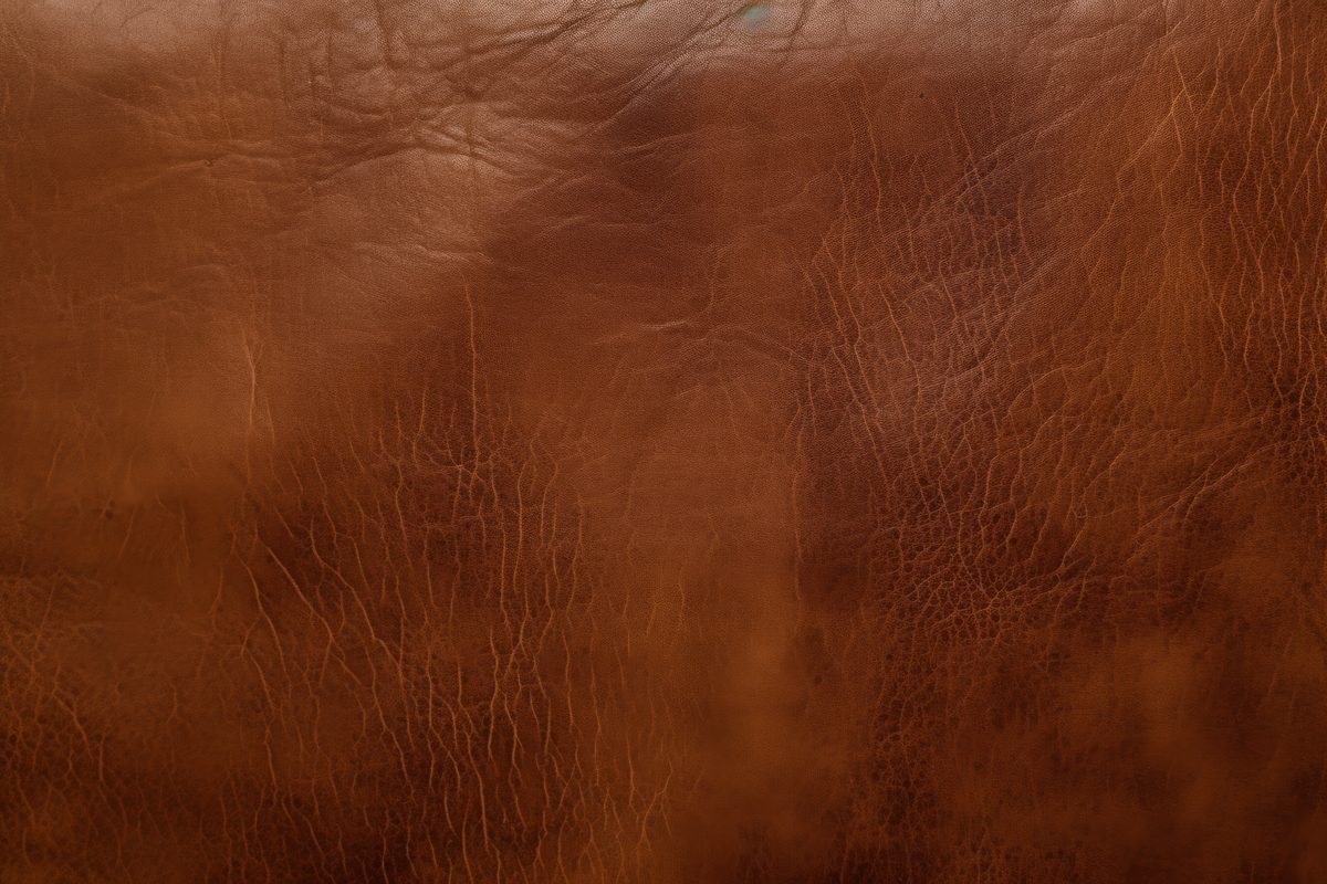 Photo of a brown leather texture