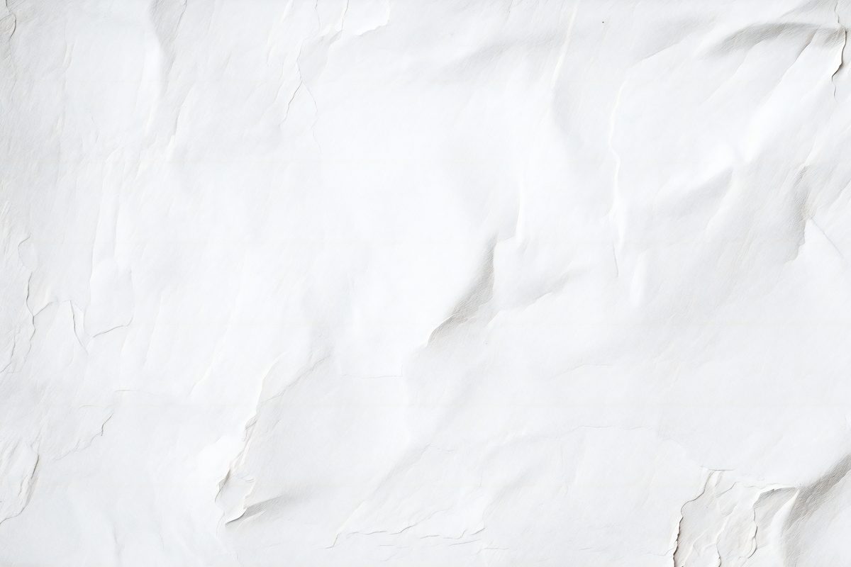 Crumpled white paper background