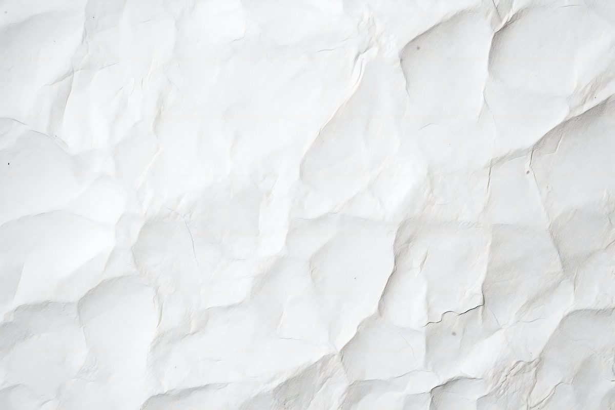 Crumpled white paper texture background