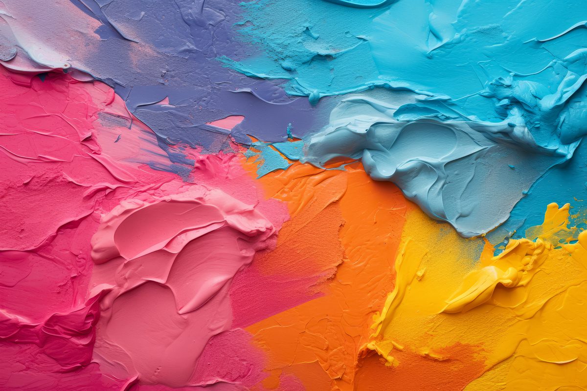 Plaster texture background in intense colors