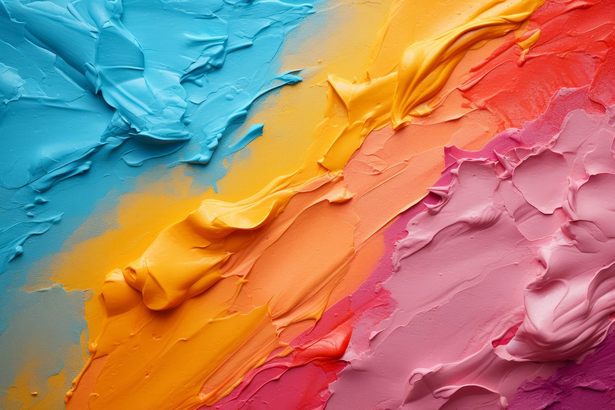 Plaster texture in bright colors