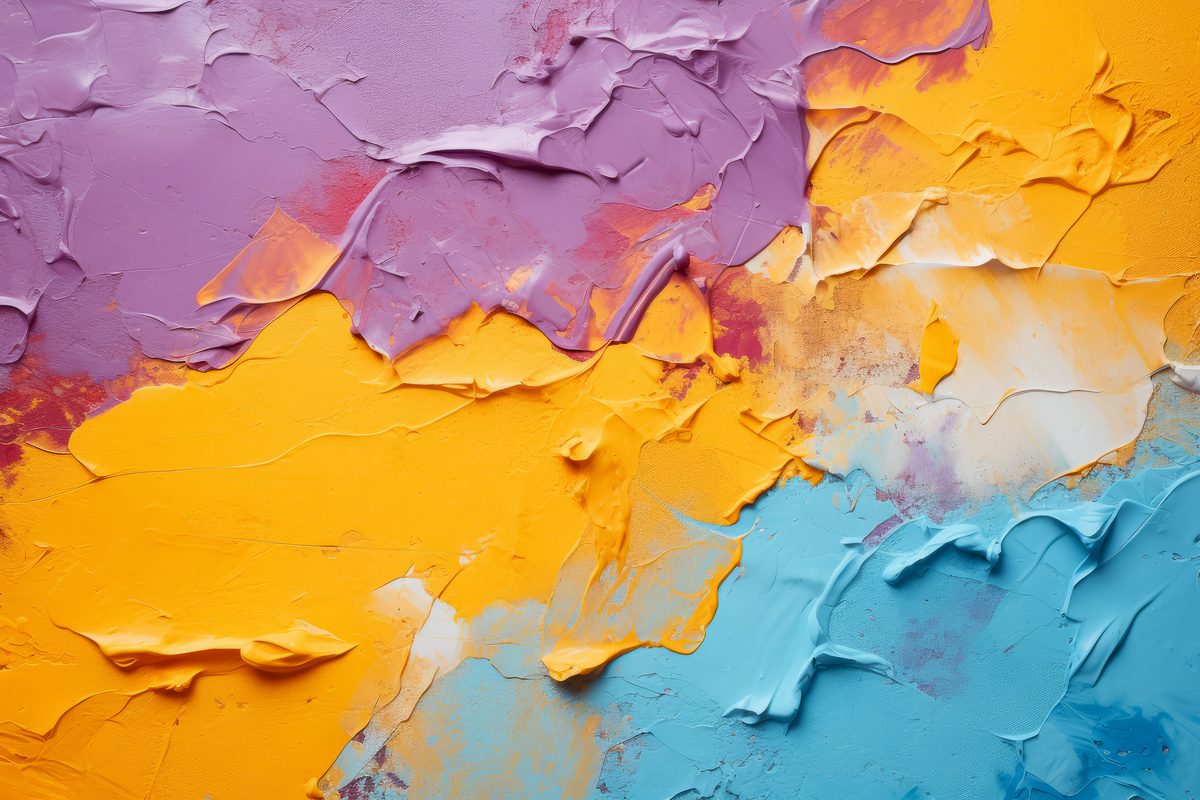 Plaster texture photo backdrop in intense colors
