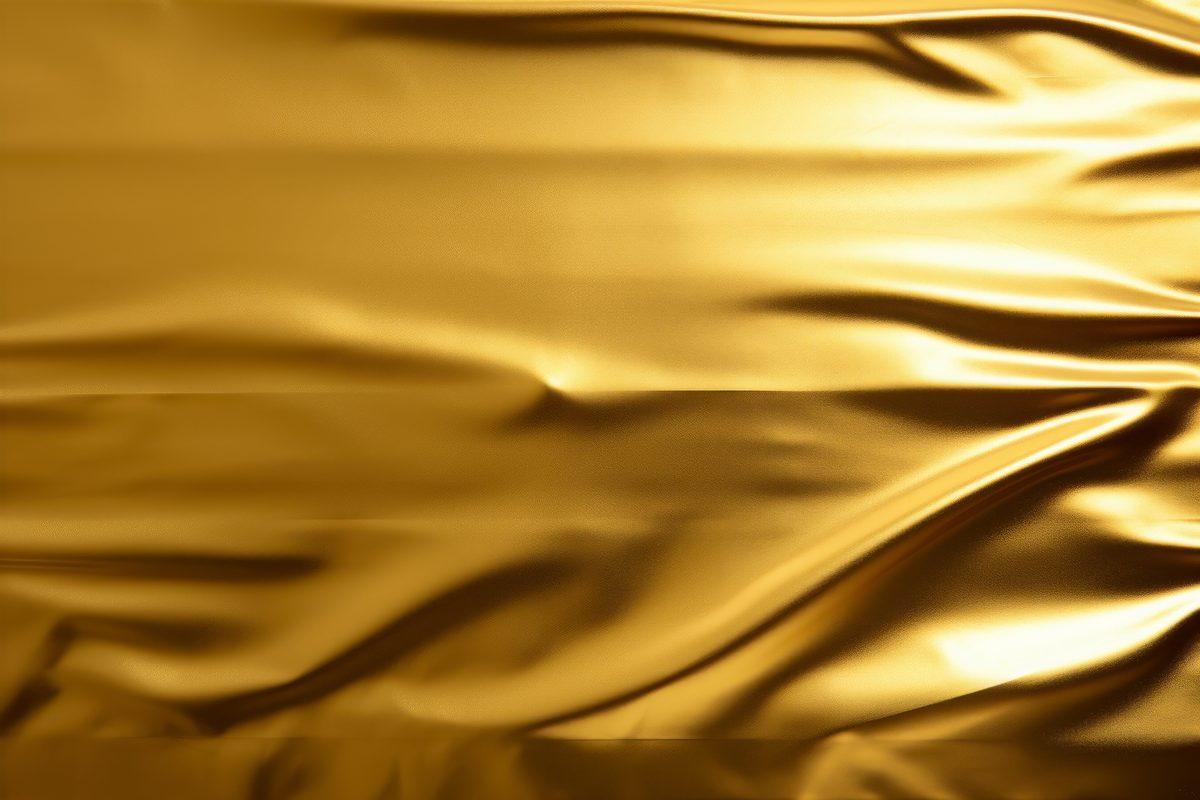 Realistic Fluid Gold Surface