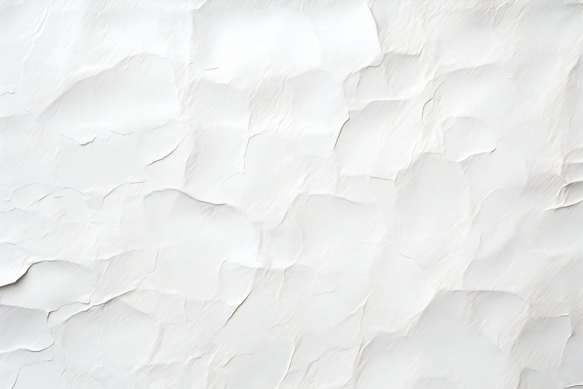 Wrinkled white paper texture background