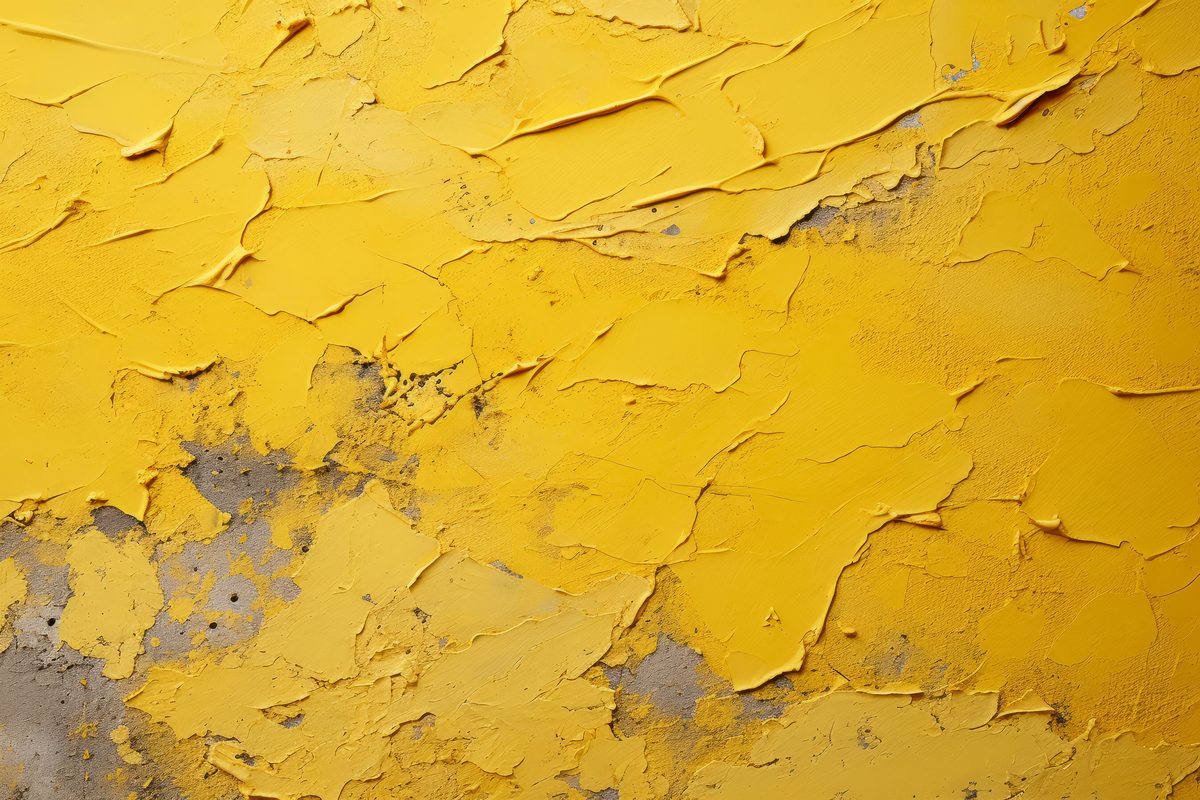 Yellow plaster texture backdrop