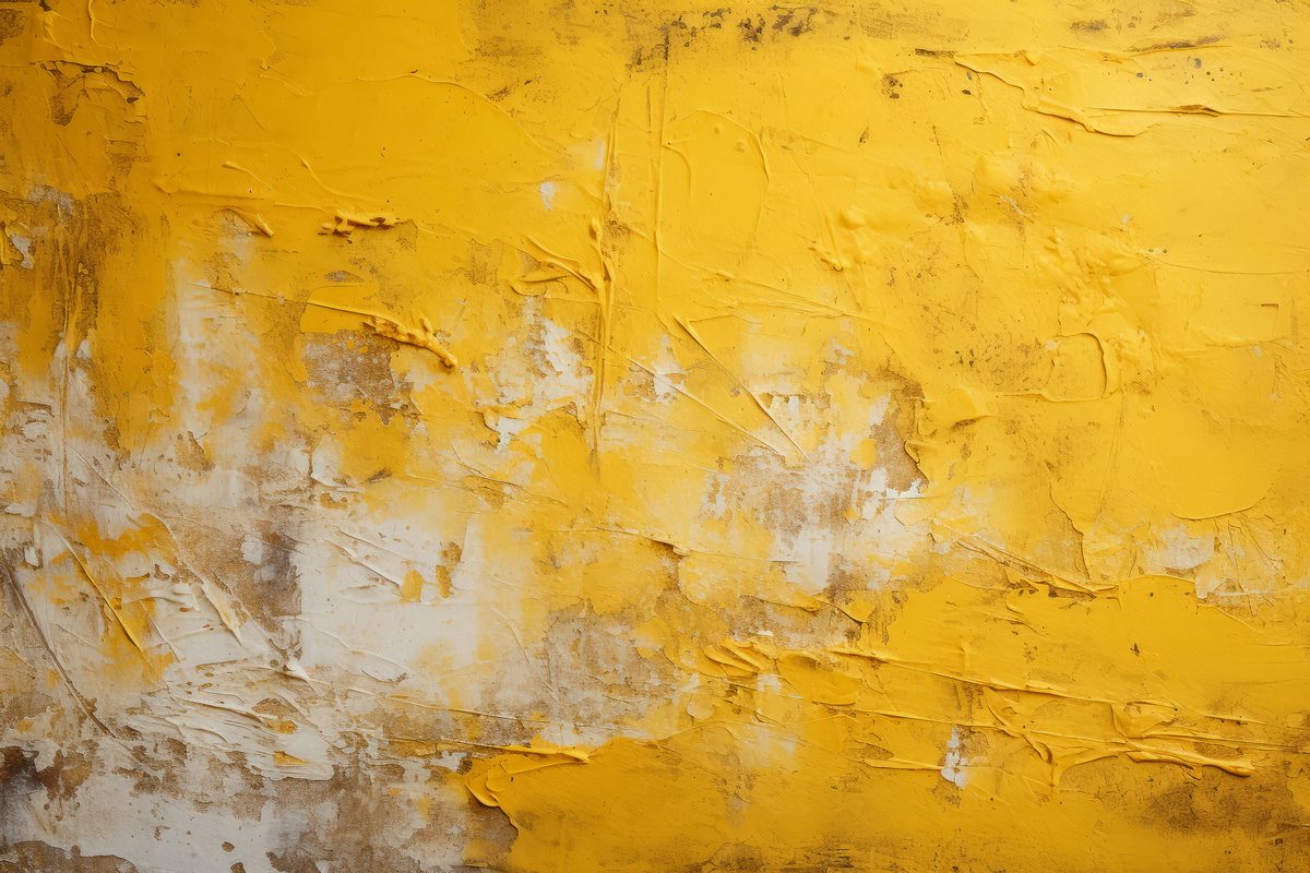 Yellow plaster texture background