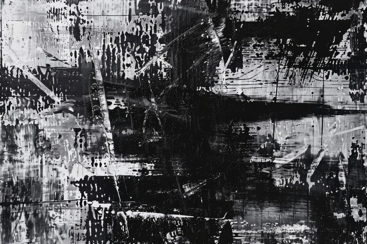 Modern Abstract Black Art Background