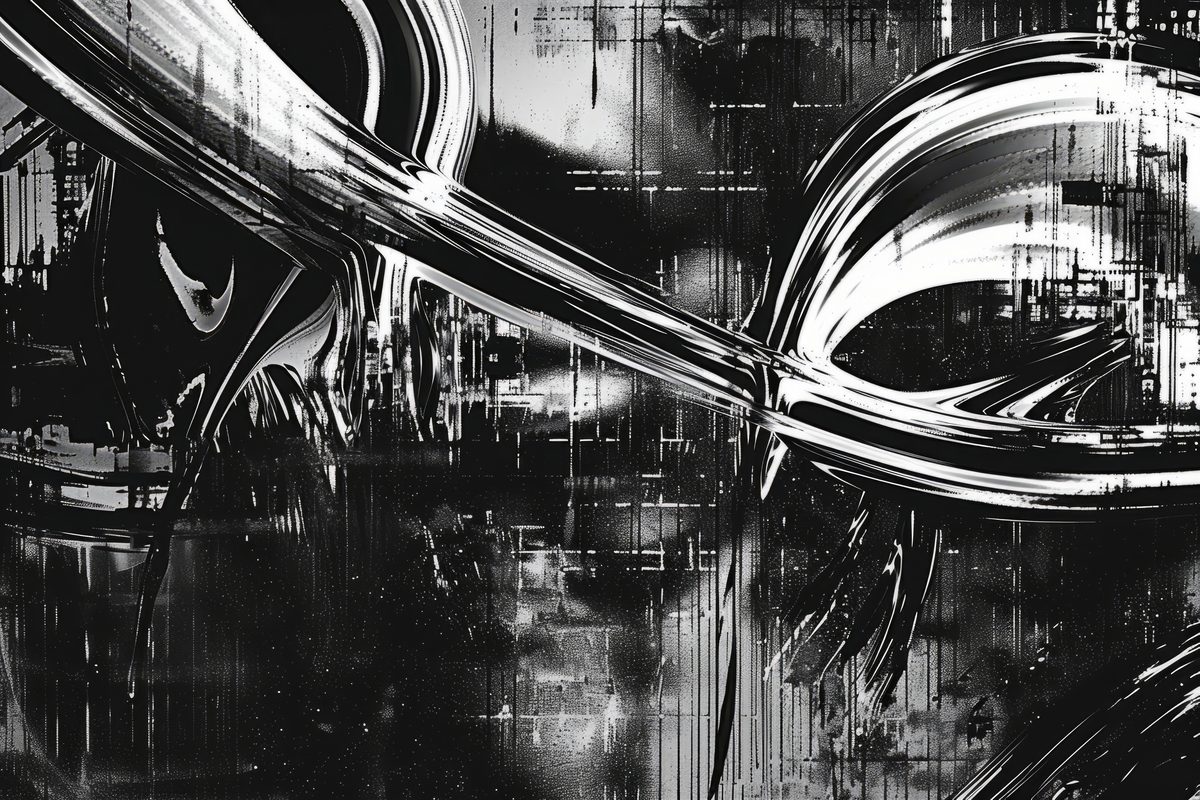 Dark Abstract Art Composition