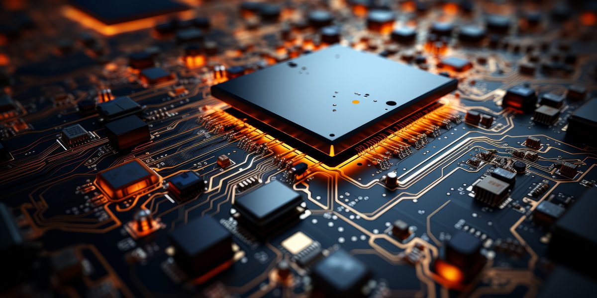 Microchip in Extreme Close-Up