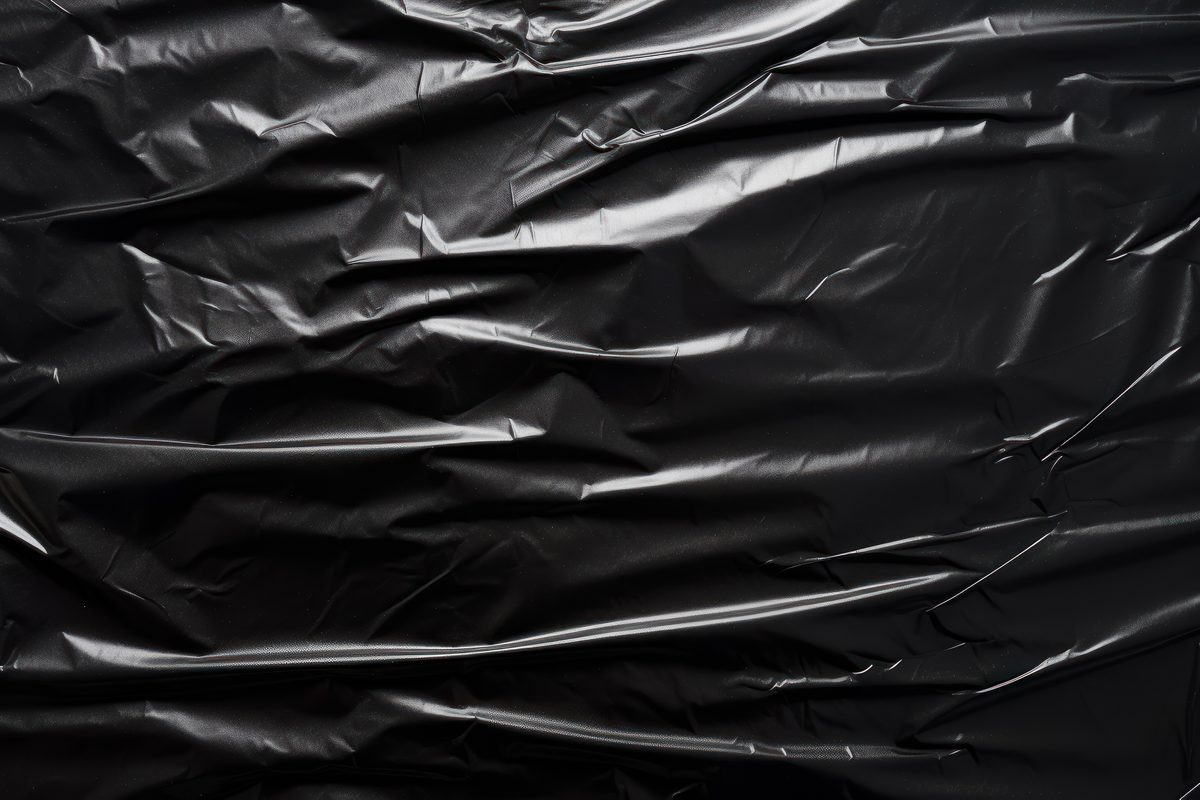 Sleek Black Plastic Material