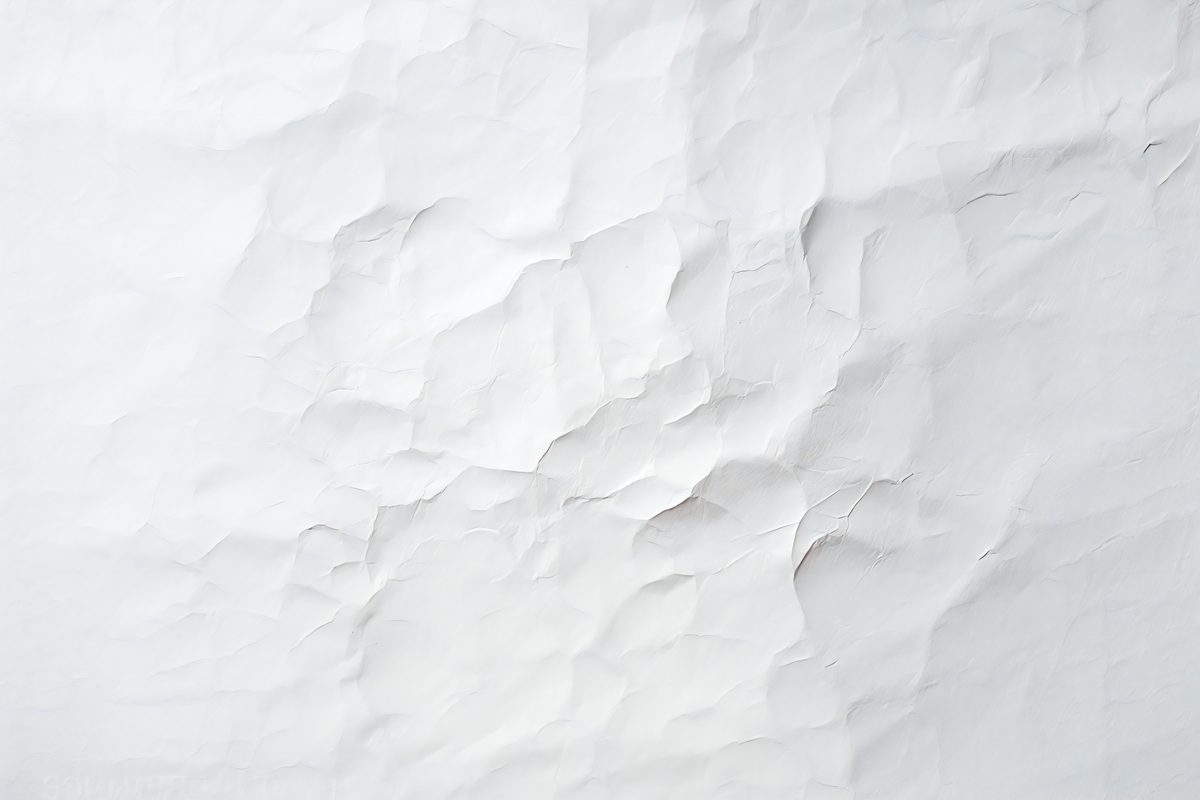 Texture of crumpled white paper